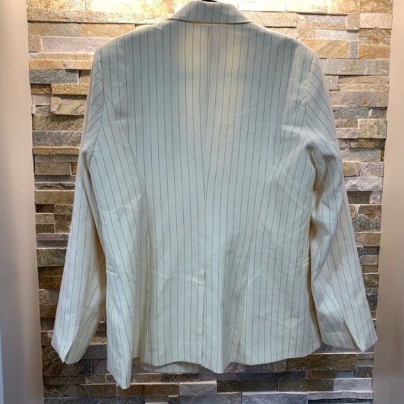 🎁 TOPSHOP Pinstripe Button Front Blazer - Picture 5 of 7